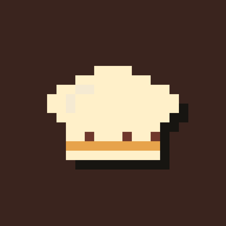 Animated pixel chef hat